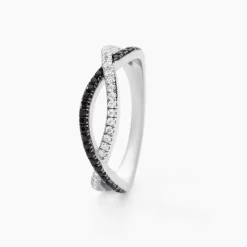 Bague Prudentia Argent Blanc Oxyde De Zirconium