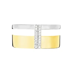 Marc Orian Bagues|Bagues Diamant > Bague Rainbow Or Bicolore Diamant