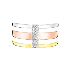 Marc Orian Bagues|Bagues Diamant > Bague Rainbow Or Tricolore Diamant