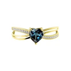 Marc Orian Anniversaire De Mariage|Bagues > Bague Real Or Jaune Topaze