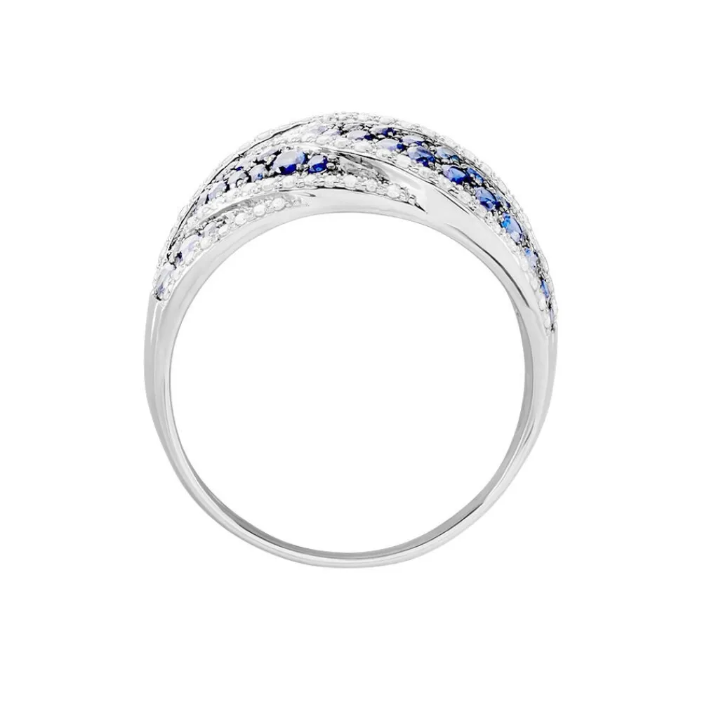 Marc Orian Bagues Saphir|Anniversaire De Mariage > Bague Rebekka Or Blanc Saphir Et Diamant