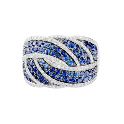 Marc Orian Bagues Saphir|Anniversaire De Mariage > Bague Rebekka Or Blanc Saphir Et Diamant