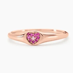 Marc Orian Bagues De Promesse|Bagues Fantaisie > Bague Reflets Romantiques Argent Rose Oxyde De Zirconium argent rose oxyde cerise