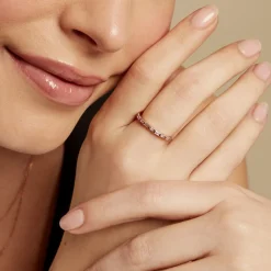Marc Orian Bijoux Zirconium|Bagues > Bague Reflets Romantiques Argent Rose Oxyde De Zirconium argent rose oxyde rose