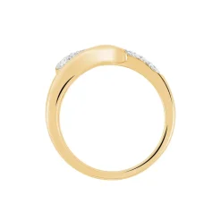 Bague Reyyanae Plaqué Or Jaune Oxyde De Zirconium