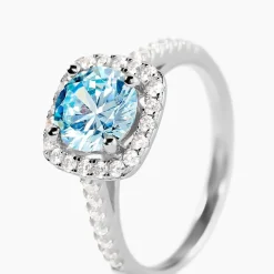 Bague Rio Argent Blanc Oxyde De Zirconium