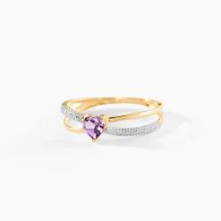 Marc Orian Cadeaux Mariage|Anniversaire De Mariage > Bague Rory Or Jaune Amethyste or jaune amethyste violette