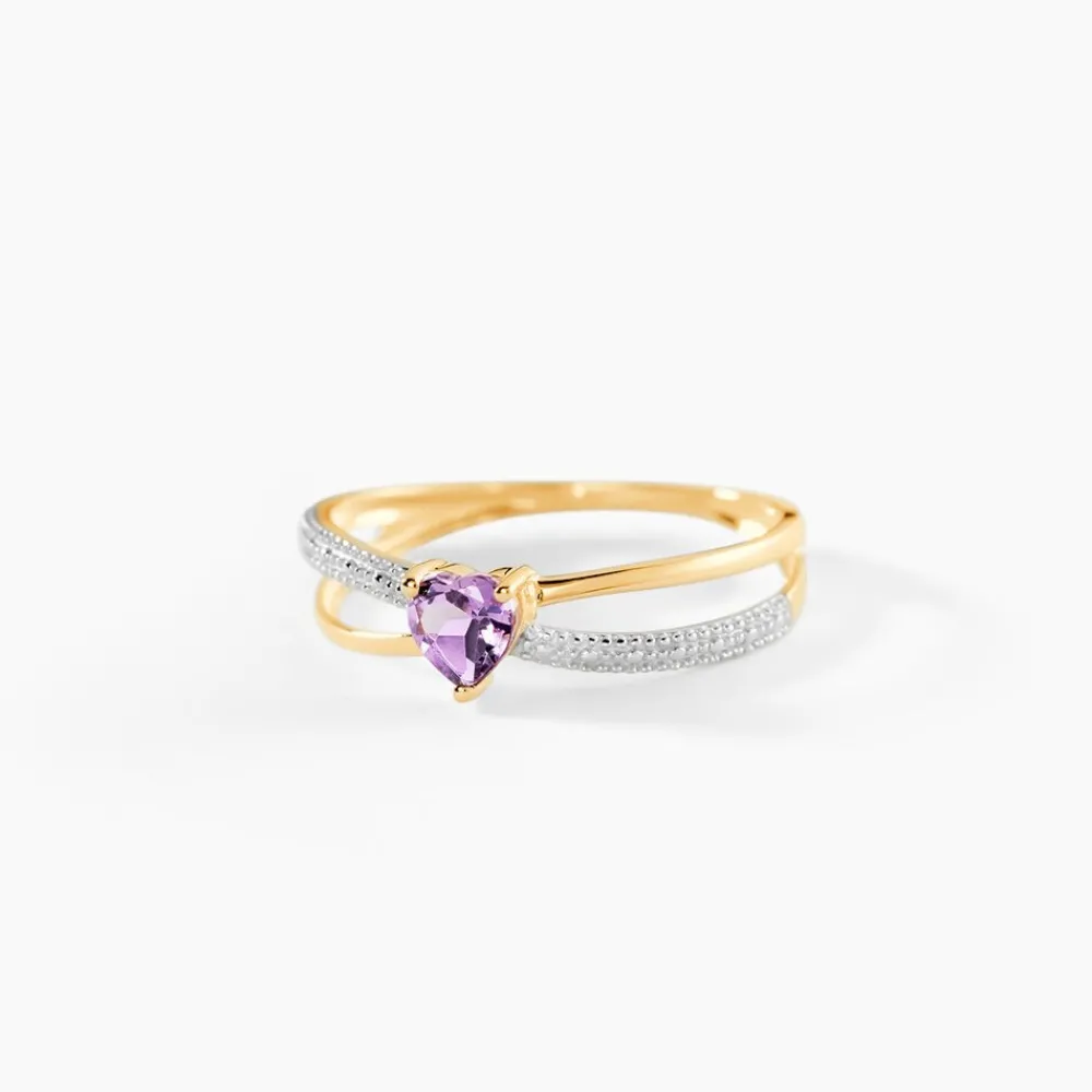 Marc Orian Cadeaux Mariage|Anniversaire De Mariage > Bague Rory Or Jaune Amethyste or jaune amethyste violette