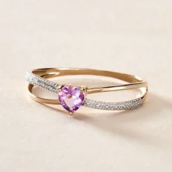 Marc Orian Cadeaux Mariage|Anniversaire De Mariage > Bague Rory Or Jaune Amethyste or jaune amethyste violette