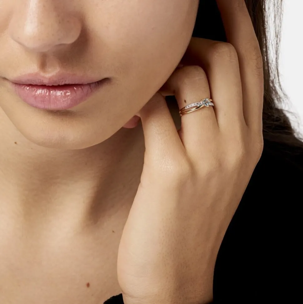 Bague Rory Or Jaune Topaze