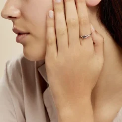 Marc Orian Bagues Saphir|Anniversaire De Mariage > Bague Rosalyne Or Blanc Saphir Et Diamant