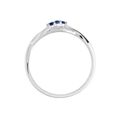 Marc Orian Bagues Saphir|Anniversaire De Mariage > Bague Rosalyne Or Blanc Saphir Et Diamant