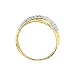 Marc Orian Parures De Mariage|Bagues > Bague Roslyn Or Jaune Diamant Blanc