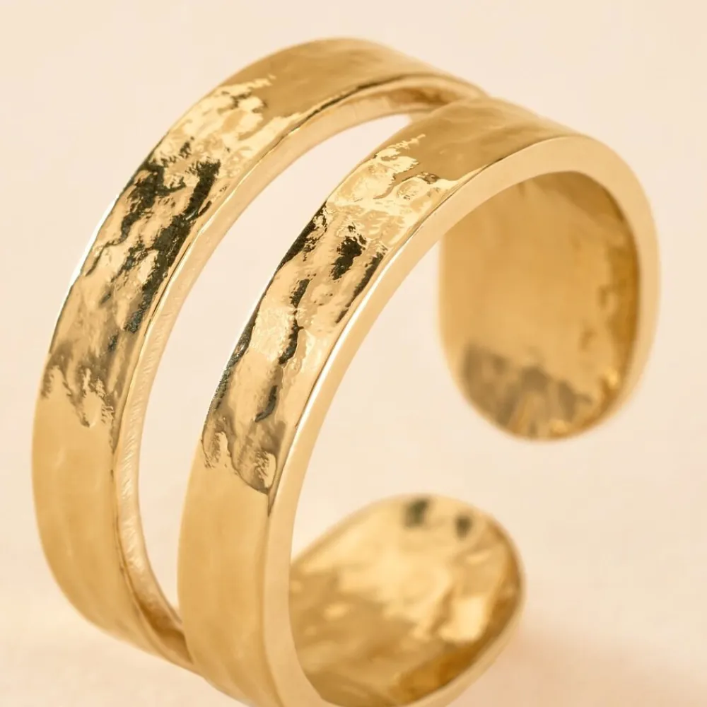 Marc Orian Bagues|Bijoux Acier Inoxydable > Bague Ruka Acier Jaune