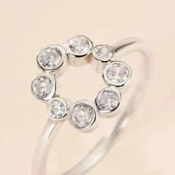Marc Orian Bagues De Promesse|Bijoux Zirconium > Bague Ryo Argent Blanc Oxyde De Zirconium