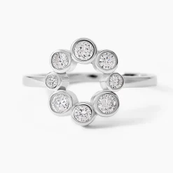 Marc Orian Bagues De Promesse|Bijoux Zirconium > Bague Ryo Argent Blanc Oxyde De Zirconium