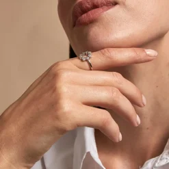 Marc Orian Bagues De Promesse|Bijoux Zirconium > Bague Ryo Argent Blanc Oxyde De Zirconium