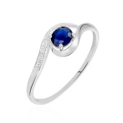 Marc Orian Anniversaire De Mariage|Bagues Saphir > Bague Sagesse Or Blanc Saphir Et Diamant