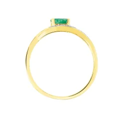 Marc Orian Bijoux Émeraude|Bagues > Bague Sagesse Or Jaune Emeraude Et Diamant