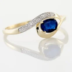 Marc Orian Anniversaire De Mariage|Bagues Saphir > Bague Sagesse Or Jaune Saphir Et Diamant