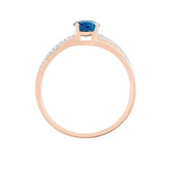 Marc Orian Anniversaire De Mariage|Bagues > Bague Sare Or Rose Topaze Et Oxyde De Zirconium