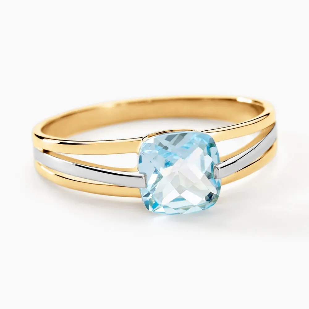 Marc Orian Anniversaire De Mariage|Bagues > Bague Sidoine Or Bicolore Topaze