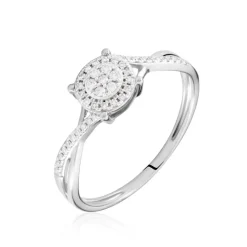 Marc Orian Parures De Mariage|Anniversaire De Mariage > Bague Sigolania Or Blanc Diamant