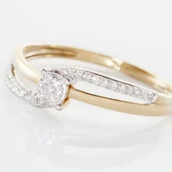 Marc Orian Parures De Mariage|Anniversaire De Mariage > Bague Sillona Or Jaune Diamant