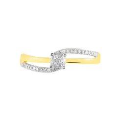 Marc Orian Parures De Mariage|Anniversaire De Mariage > Bague Sillona Or Jaune Diamant