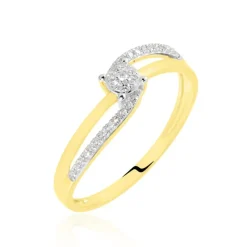 Marc Orian Parures De Mariage|Anniversaire De Mariage > Bague Sillona Or Jaune Diamant