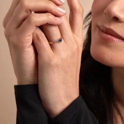 Marc Orian Anniversaire De Mariage|Bagues Saphir > Bague Skylar Diamant or bicolore saphir