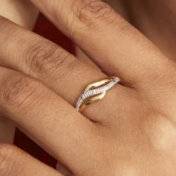 Bague Smeralda Or Bicolore Diamant