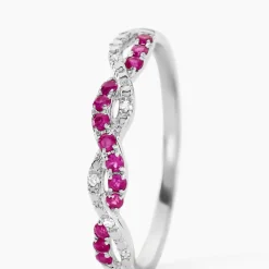 Marc Orian Bagues Rubis|Anniversaire De Mariage > Bague Sofia Or Blanc Rubis Et Diamant