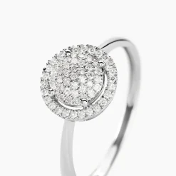 Marc Orian Bagues|Bagues Diamant > Bague Soleil D'hiver Or Blanc Diamant Divers