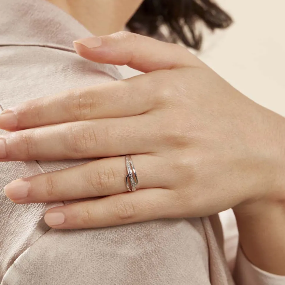 Bague Solena Or Blanc Diamant