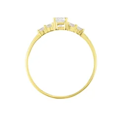Marc Orian Bagues De Promesse|Bijoux Zirconium > Bague Solitaire Accompagné Or Jaune Antonette Oxyde De Zirconium
