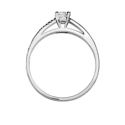 Marc Orian Bagues|Bagues Fiançailles > Bague Solitaire Alexandra Or Blanc Diamant