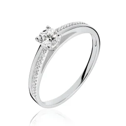 Marc Orian Anniversaire De Mariage|Bagues De Fiançailles > Bague Solitaire Alexandra Or Blanc Diamant
