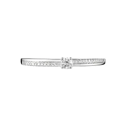 Marc Orian Bagues|Bagues Fiançailles > Bague Solitaire Alexandra Or Blanc Diamant
