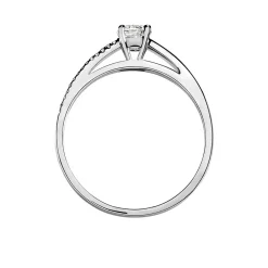 Marc Orian Bagues|Bagues Fiançailles > Bague Solitaire Alexandra Or Blanc Diamant