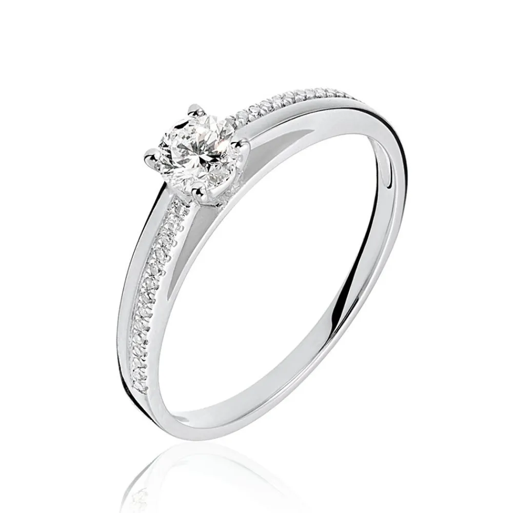Marc Orian Anniversaire De Mariage|Bagues De Fiançailles > Bague Solitaire Alexandra Or Blanc Diamant