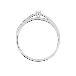 Marc Orian Bagues|Bagues Fiançailles > Bague Solitaire Alexandra Or Blanc Diamant