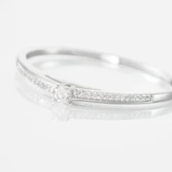 Bague Solitaire Alexandra Or Blanc Diamant