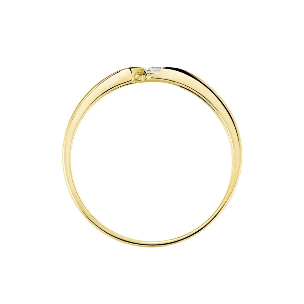 Bague Solitaire Anilie Or Jaune Diamant