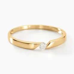 Bague Solitaire Anilie Or Jaune Diamant