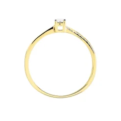 Bague Solitaire Asia Or Jaune Diamant