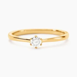 Bague Solitaire Athena Or Jaune Diamant