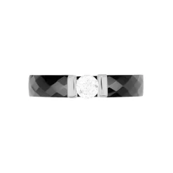 Marc Orian Bagues De Promesse|Bagues Fantaisie > Bague Solitaire Ceramik Design Argent Oxyde De Zirconium Et Céramique