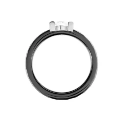 Marc Orian Bagues De Promesse|Bagues Fantaisie > Bague Solitaire Ceramik Design Argent Oxyde De Zirconium Et Céramique