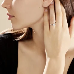 Marc Orian Bijoux Or|Bagues > Bague Solitaire Charlene Or Blanc Diamant Synthetique